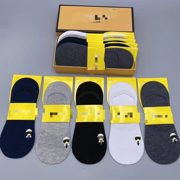 

socks boxed invisible cotton ins heel tape boxed gift box, Black;white