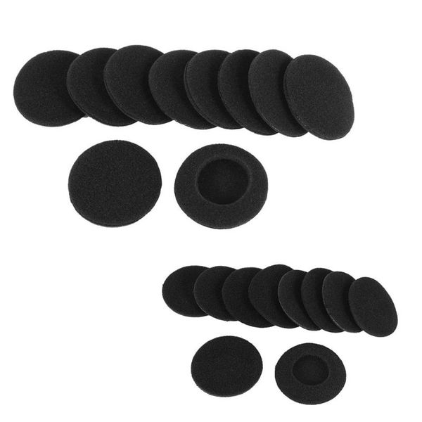 

other home decor 10 pcs sponges protective measures soft black ear cover cushion for headphone 5.5cm
