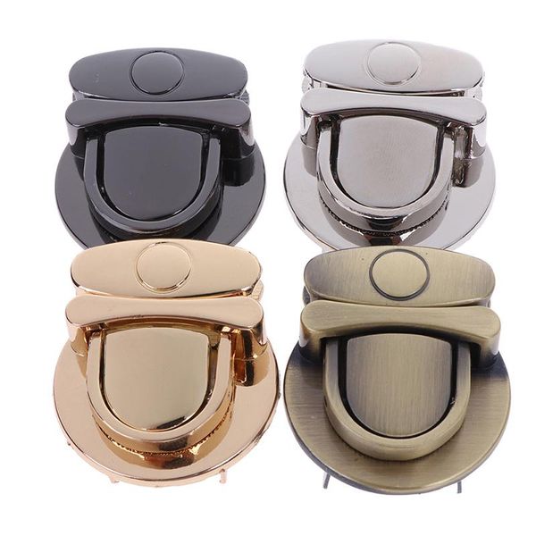 

bag parts & accessories buckle twist lock hardware for shoulder handbag diy craft turn locks clasp closure, Black