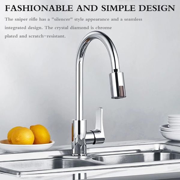 

kitchen faucets intelligent faucet water-saving sensor non-contact infrared adapter