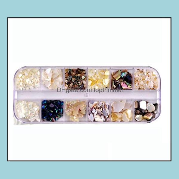 

decorations salon health & beautynail exquisite beautif shell abalone slices 3d charm fingernail art decoration diy nail aessory drop delive, Silver;gold