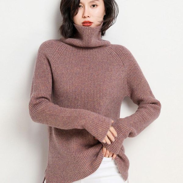 

women's sweaters wool shiner yarn sweater turtleneck ribs thick warm pullover loose raglan sleeve base shirt women merino winter necess, White;black