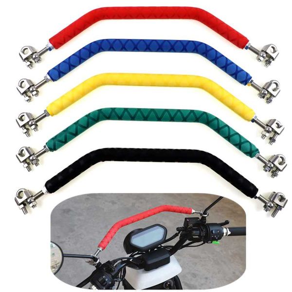 

handlebars 1pcs motorcycle stainless steel balance bar scooter multifunctional rearview mirror extension pole headlight bracket accessories