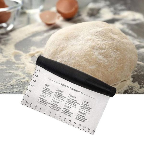 

stainless steel cake scraper pastry cutters baking cooking dough fondant spatulas edge diy decorating tools &