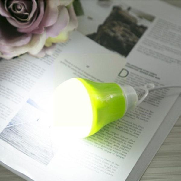 

book lights 1pc usb led lighting random color plastic 5v bulb night power travel hiking bank working laplamp light tent camping por t2e0