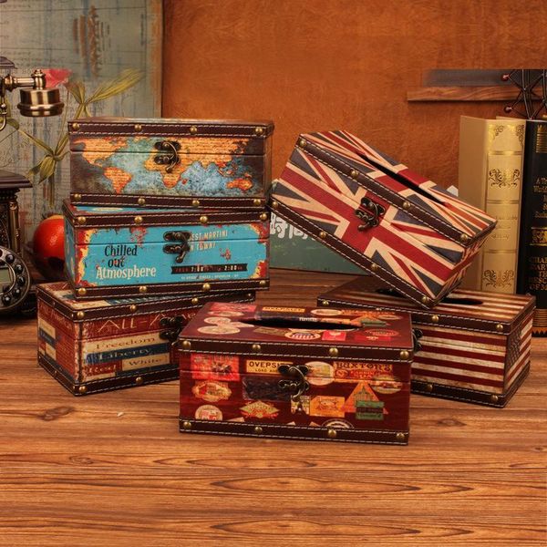 

tissue boxes & napkins british style box, household goods, creative restaurant tray, car cylinder paper napkin tray