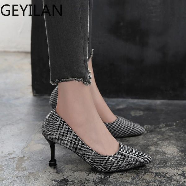 

dress shoes office women arrival 2021 pumps evening high heels luxury designers fetish, Black