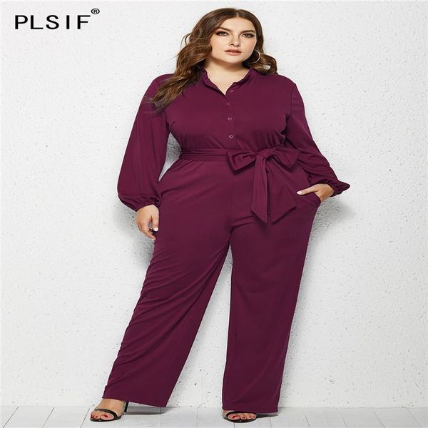 

women's jumpsuits & rompers style office lady high waist lace-up wide leg pants fashion elegant long sleeve spring autumn brief romper, Black;white