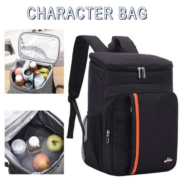 

outdoor bags insulation refrigerated backpack leak-proof suitable for picnic camping large-capacity waterproof insulated travel