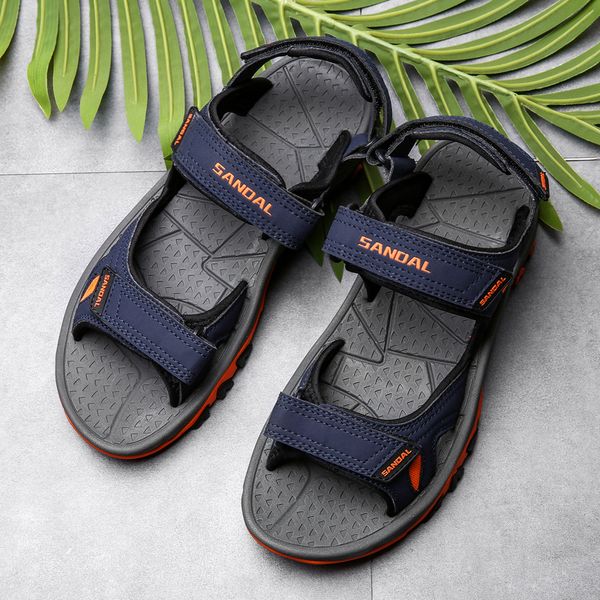 

sell well men's comfortable sandals summer lady flip-flops gentlemen flip flops soft bottom sandy beach shoes, Black