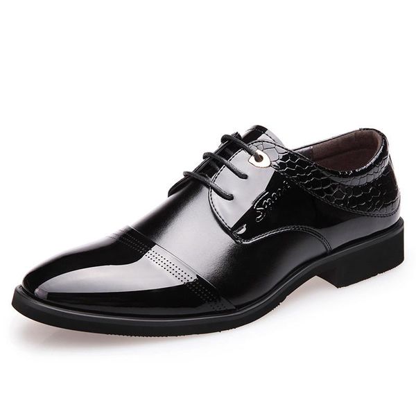 

dress shoes men leather spring social comfortable fashion brand wedding #ms8116116, Black