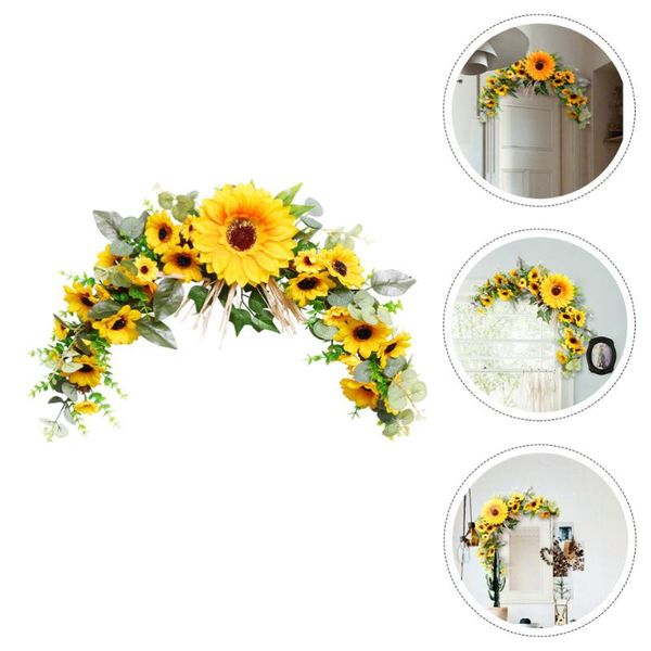 

decorative flowers & wreaths 1 pc creative artificial sunflower ornament wall hanging wedding decoration