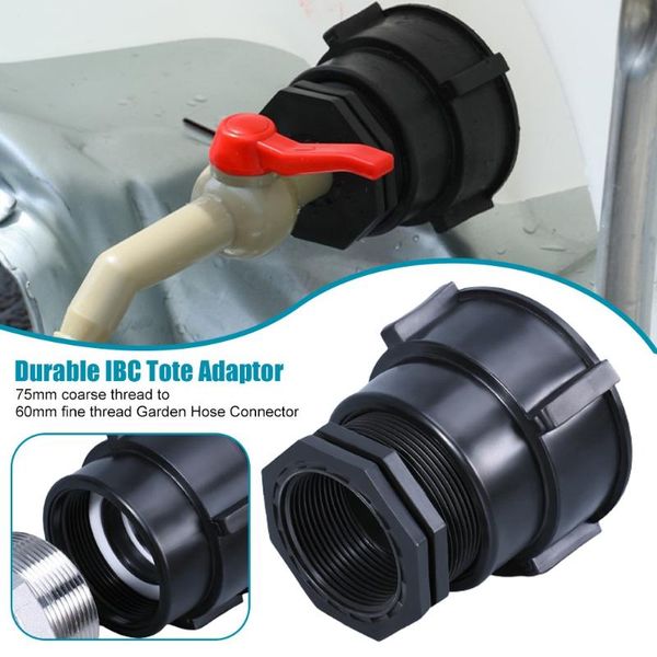 

watering equipments ibc tote adapter 75mm coarse thread to 60mm finehread garden hose connector replacement water connectors