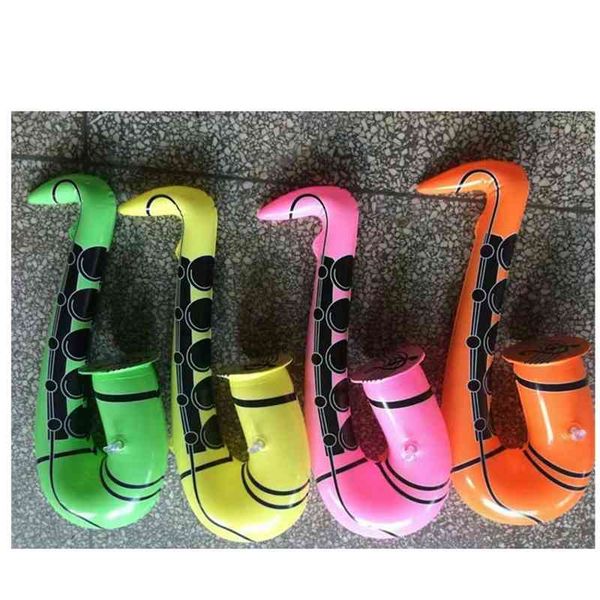 

environmental friendly pvc inflatable children's toys stage prop saxophone