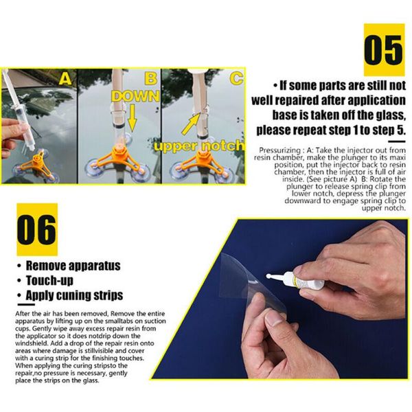

auto car by traffic accidents windshield repair kit scratch window glass cleaning tools