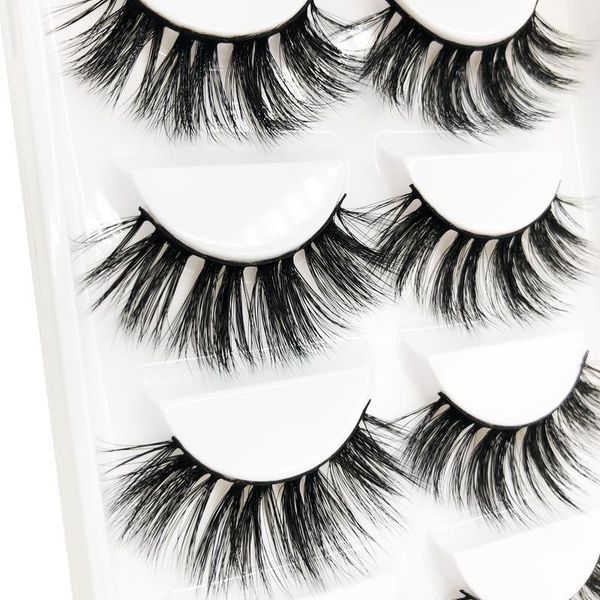 

flash girl z03 mink eyelashes natural 5 pairs 3d faux hair false fluffy1