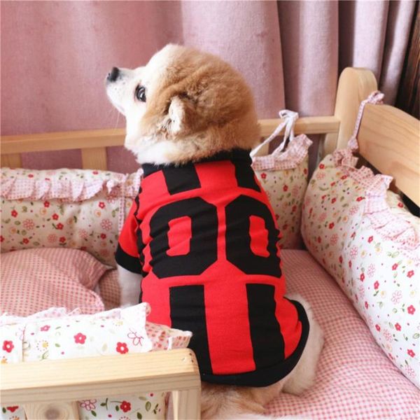 

dog apparel 1pc spring summer pet football vest clothes for dogs costume sports s/m/l/xs cute