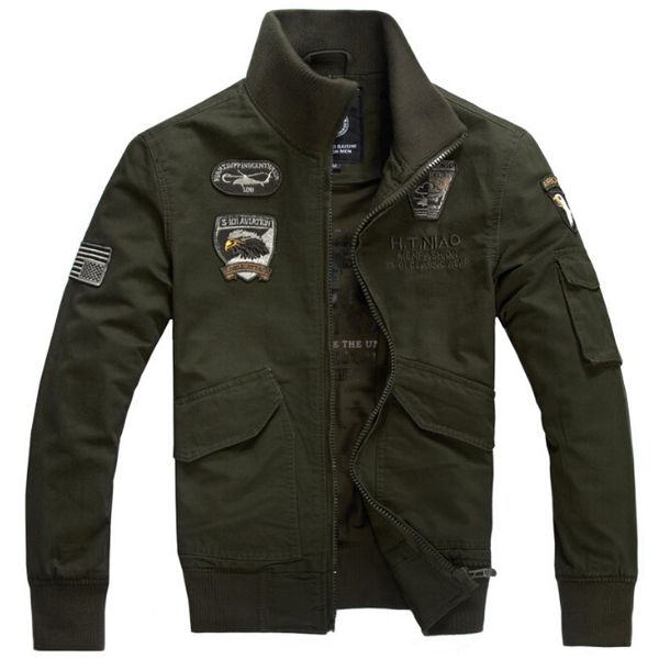

мужчины повседневная куртки осень зима плюс размер 4xl мода бомбардировщик куртка с длинными рукавами пальто мужская одежда, Black;brown