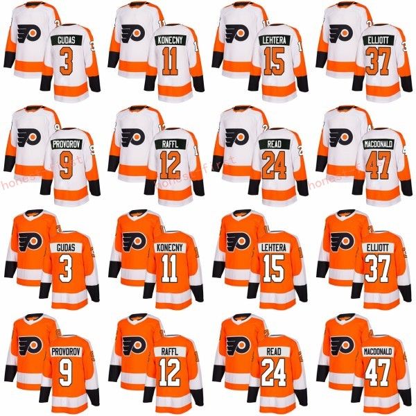 

Philadelphia Flyers 2018 New Ice Jerseys 15 Jori Lehtera 47 Andrew MacDonald 24 Matt Read 12 Michael Raffl Custom Orange White