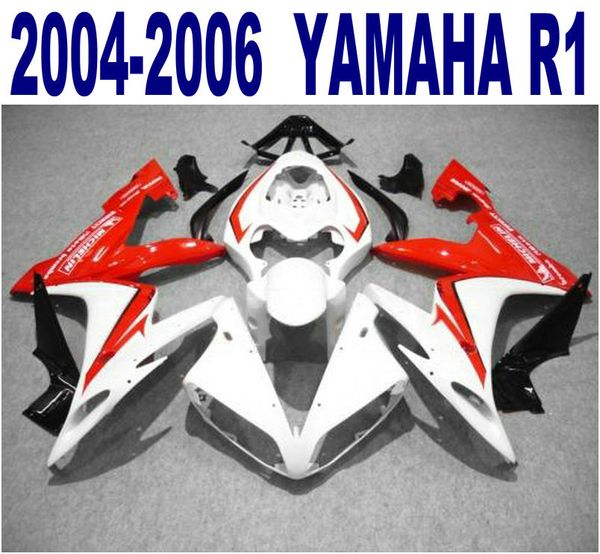 Kit de injeção ABS completo carenagem para YAMAHA 2004 2005 2006 YZF R1 carenagem de vermelho preto motocicleta 04-06 yzf-r1 VL46