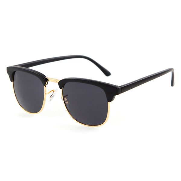 

2017 new vintage round sunglasses women men brand design high-street steampunk glasses uv400 sunglasses, White;black