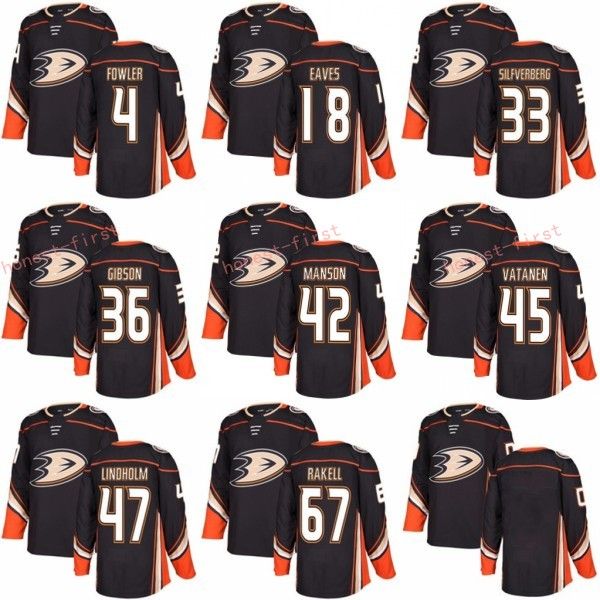 

Anaheim Ducks Jerseys 2018 New 4 Cam Fowler 18 Patrick Eaves 33 Jakob Silfverberg 67 Rickard Rakell 36 John Gibson 45 Sami Vatanen Black