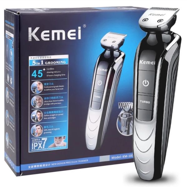 Kemei 5 In 1 Professional Rechargeable Hair Trimmer Hair Clipper
