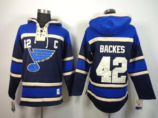 

2016, 2015 . st. louis blues ice hockey jersey hoodie men #42 david backes hockey hoodies/ hooded sweatshirt, Black;red