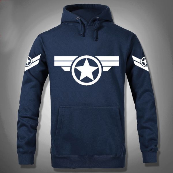 

wholesale-new marvel 2 costume hoody sport hoodies men usa cosplay clothing sweatshirt 3xl, Black