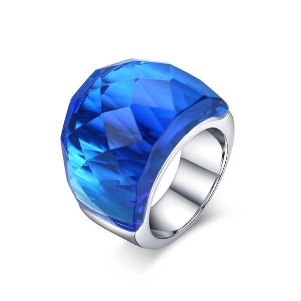 

vintage large stone rings for women colorful jewelry wedding party christmas gift, Golden;silver