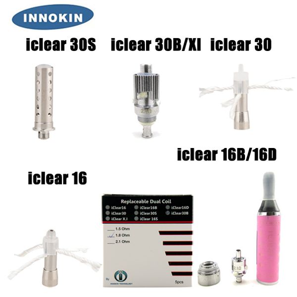 

Аутентичные Innokin двойной катушки атомайзер замена головки сердечника для Iclear 16 16B 16D 30 30S 30b X. I танк
