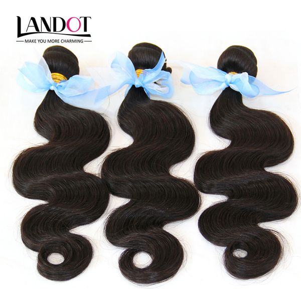 

indian human hair weave bundles 100% unprocessed 8a indian body wave hair 3 pcs lot indian hair extensions natural black color dyeable