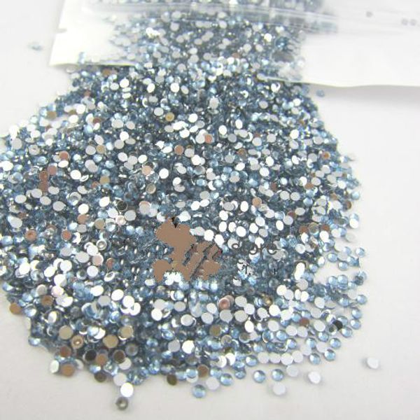 

wholesale-nail art rhinestone 20000pcs/pack 2mm ss6 crystal blue glitter clear color acrylic stones decoration flat back for gel nails, Silver;gold