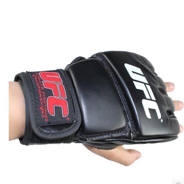 

половина finger боксерские перчатки guantes de boxeo обучение спорт фитнес борьба boxeo kick boxing mma перчатки