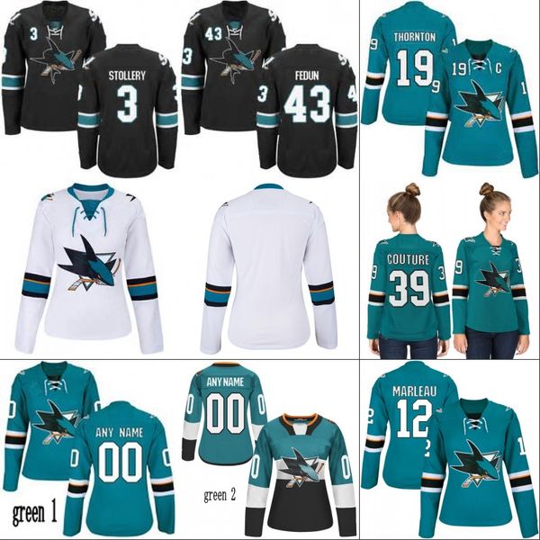 

Lady San Jose Sharks Jersey 12 Patrick Marleau 20 Marcus Sorensen 68 Melker Karlsson 42 Joel Ward 50 Chris Tierney Hockey Jerseys