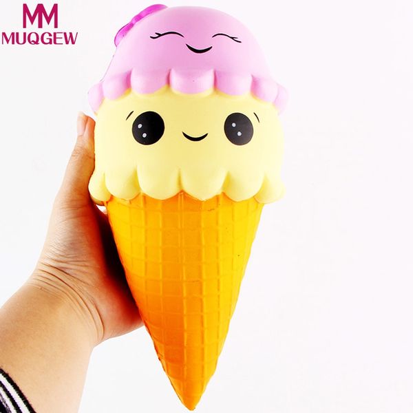 

wholesale- 22cm kawaii jumbo squishy slow rising exquisite fun ice cream scented squishy charm slow rising simulation kid toy