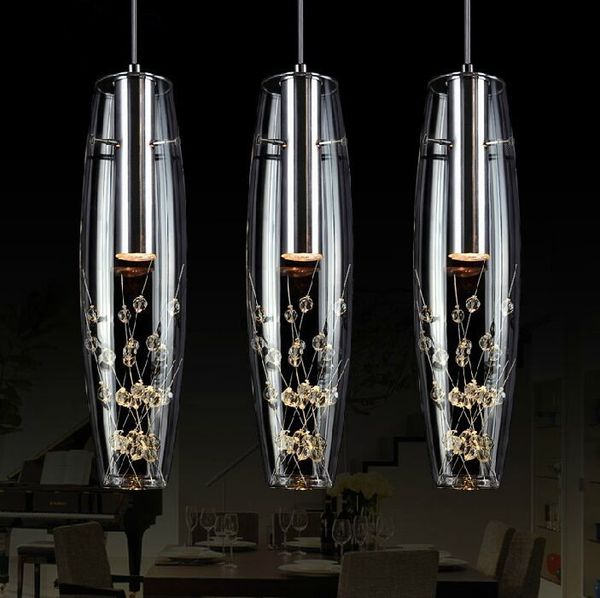 

2015 new creative personality restaurant led lamp crystal chandelier modern minimalist bar desk lamp meal hanging lamp