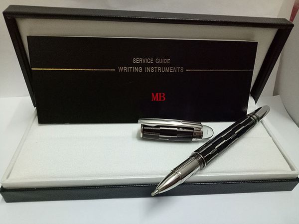 

Luxury design Rolle pen mistery black MB PEN With Logo Office Stationery Luxury Brand Business Writing Gift Pens With Crystal Top head