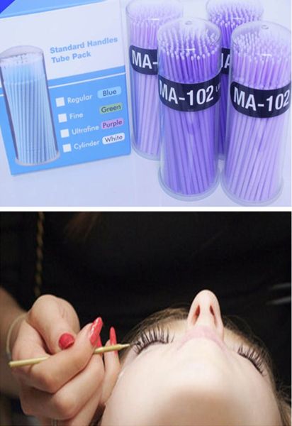

wholesale-100pcs/lot durable micro disposable eyelash extension individual applicators mascara brush for women wholesale