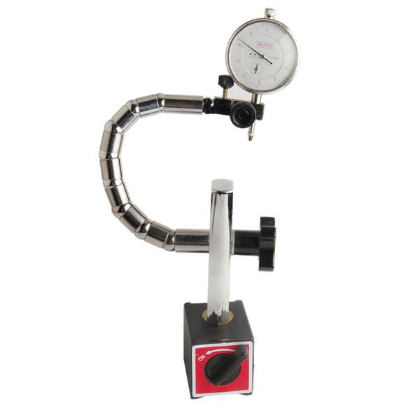 

hipping 2 in 1 dial gauge 0-10mm/0.01mm with universal magnetic base flexible holder stand dial test indicator measure tools