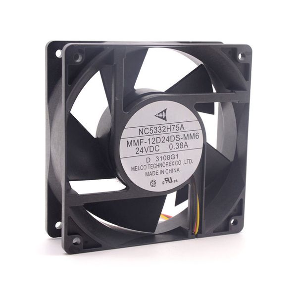

MMF-12D24DS-MM6 NC5332H75A DC 24V 0.38A 12038 120*120*38mm inverter fan