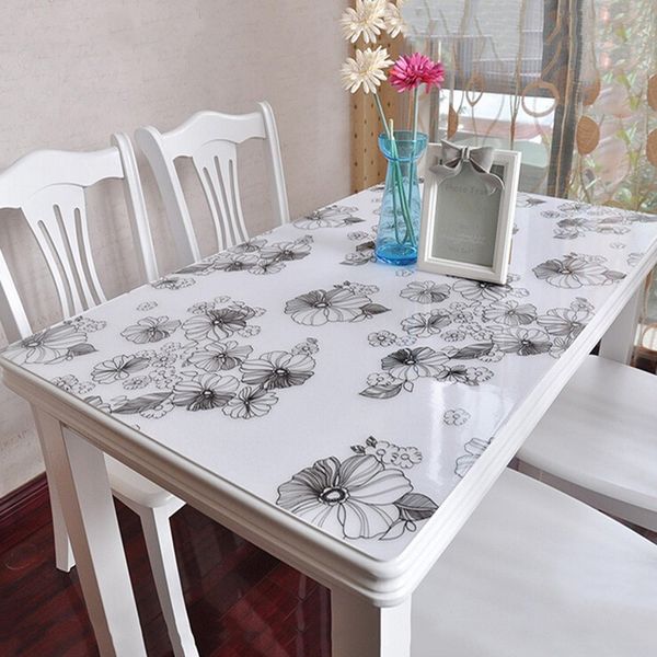 Popular S Pvc Tablecloths Anti Oil Waterproof Soft Glass Slip Popular S Pvc Tablecloths Anti Oil Waterproof Soft Glass Slip Resistant Rectangle Table Cover