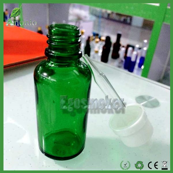 

800pcs green 30ml glass dropper bottles with black rubber bulb dropper essential oil glass bottle cosmetics packing 5ml 10ml 15ml 50ml