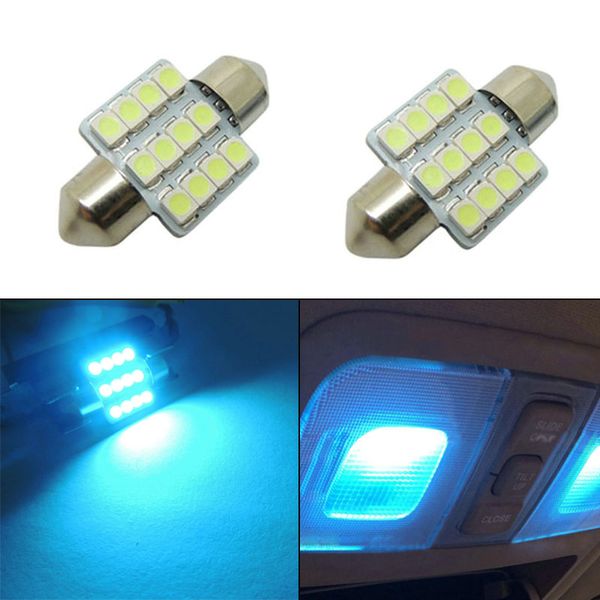 Car Bulbs 12 Smd 5050 Led Working Light Car Interior Aqua Blue Lights Clt 00p Best Car Light Bulbs Best Led Light Bulbs For Cars From Hgseo 2 81