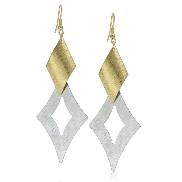 

мода панк серьги ювелирные изделия тяжелый металл алмаз блестки серьги ювелирные изделия для женщин лучший подарок ювелирные изделия 12h15, Silver