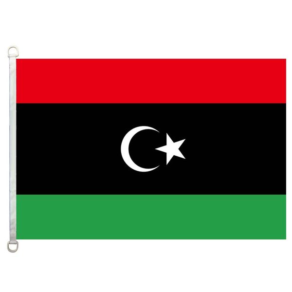 

good flag libya flags banner 3x5ft-90x150cm 100% polyester country flags, 110gsm warp knitted fabric outdoor flag