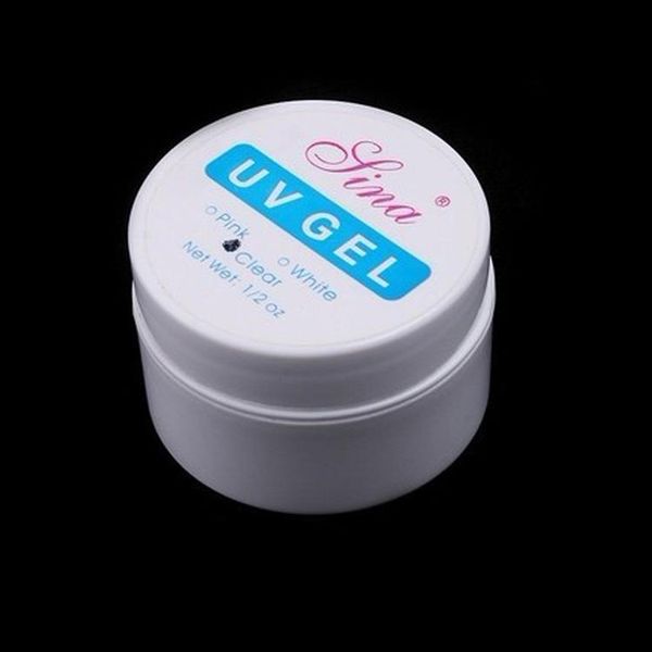 

wholesale-clear white pink colors decoration tools pro uv gel nail art primer base coat builder decor nail drop shipping, Red;pink