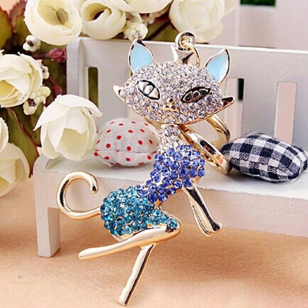 

lovely fox car keyring, animal key chain/keychain,purse/handbag charms,nice gift real gold plated alloy keyring,ing, Slivery;golden