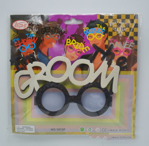 Cool Weeding Party Groom Bride Glasses Prop Adult Bachelor Party