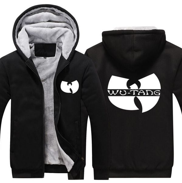 

wholesale- 2017 men women zipper jacket thicken hoodie coat casual winter clothes, Black